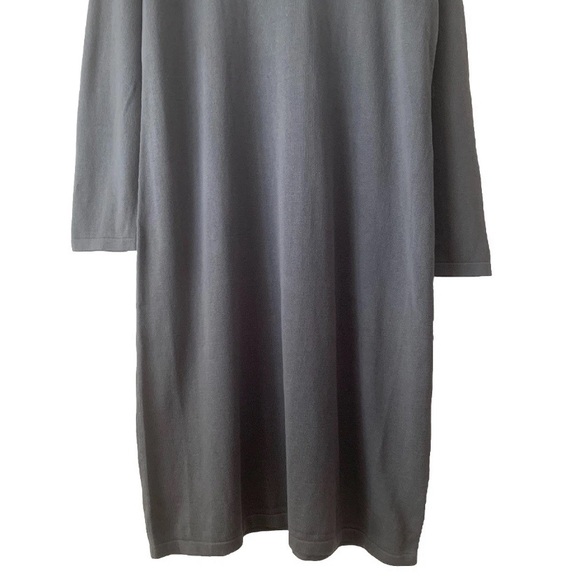 NWT Hanna Andersson Cowl Neck Sweater Midi Dress Women Size XL Gray Cozy - Picture 6 of 11